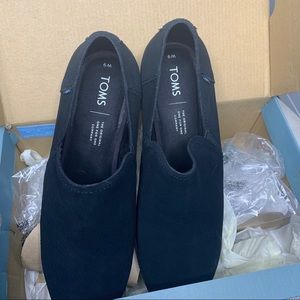Tom’s Shaye Low Black Suede Shoes - New in Box